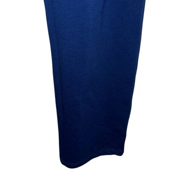 Liz Claiborne Womens Blue Straight-Leg Trousers Size 14 Polyester/Rayon - Picture 5 of 9